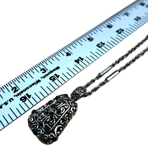 Vintage Silver Tone Charm Bracelet & Necklac Set   B41 - Picture 16 of 16